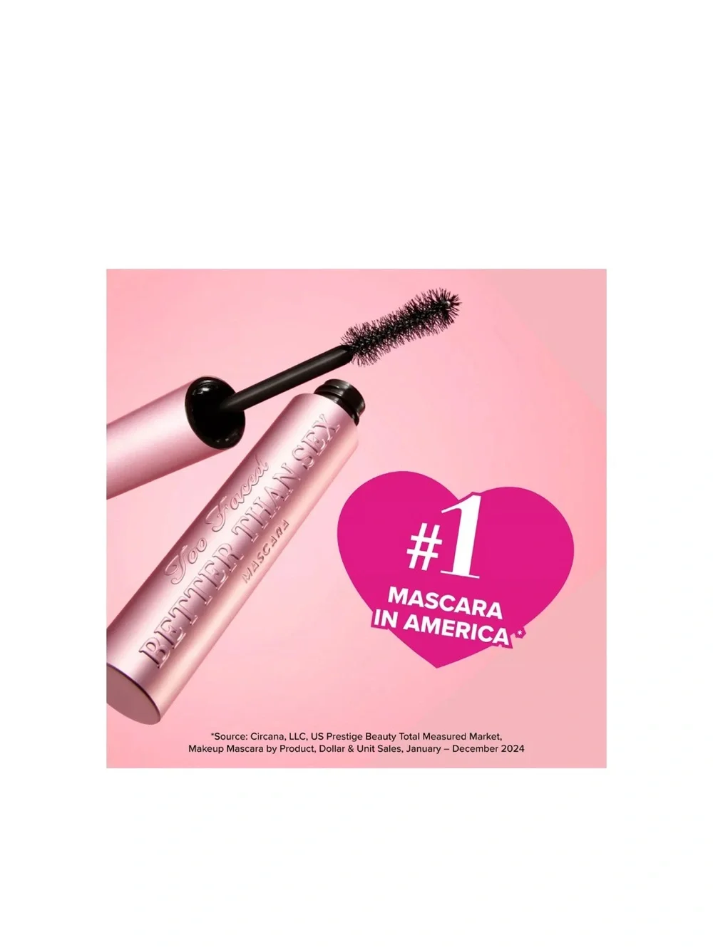 NWT  Too Faced Better Than Sex Volumizing Mascara | Full Size. Black